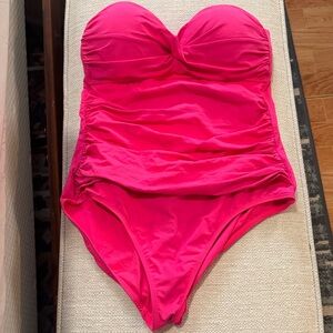 Anne Cole Women's Hot Pink One Piece Swimsuit